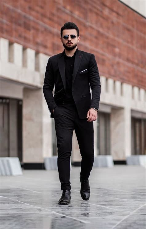 black outfits for a party|black party outfits for men.